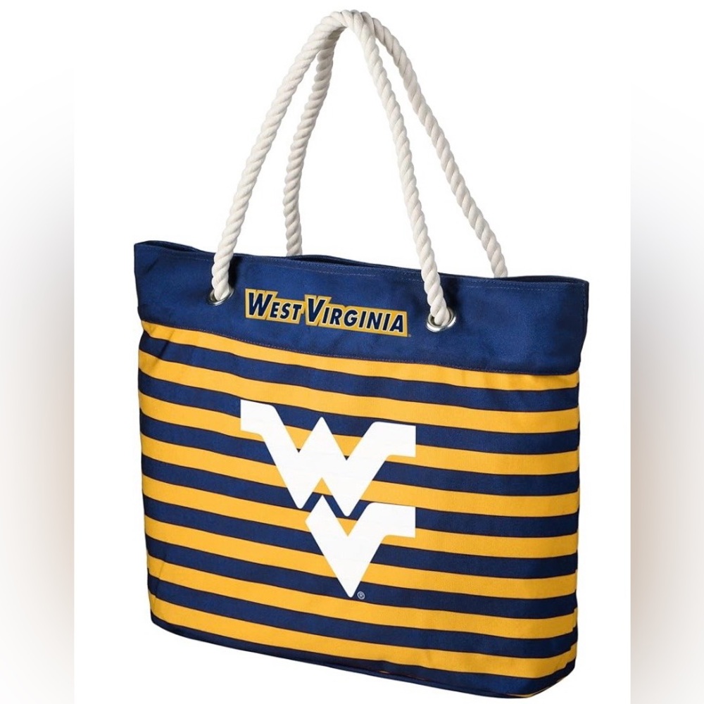 NCAA Unisex Nautical Stripe Tote Bag Yellow and Blue